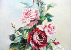 Fiori dipinti ad olio