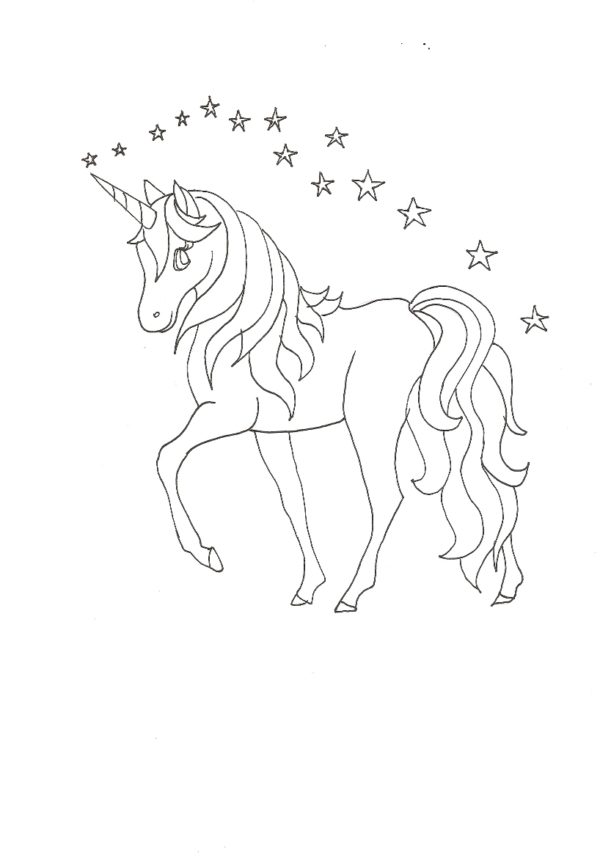 Unicorno - disegno gratuito per bambina